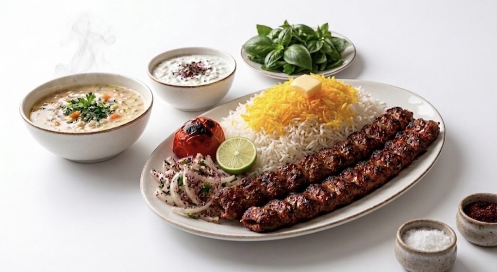 Special Grilled Minced Meat Skewers With rice (Tenderloin & Rib Meat)